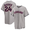 Cleveland Guardians #24 Triston McKenzie Player Gray FEDASGOGE Game Home Stitched Jerseys