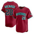 Arizona Diamondbacks #28 Nolan Arenado Player Red FEDASGOGE Limited Home Game Stitched Jerseys