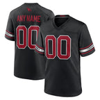 Custom A.Cardinals Black FEDASGOGE Alternate Game Jersey