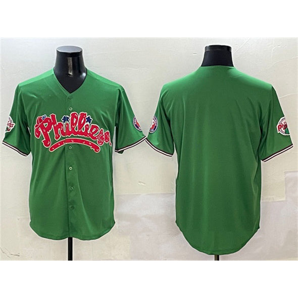 Philadelphia Phillies Blank Green FEDASGOGE Phanatic Limited Stitched Jersey