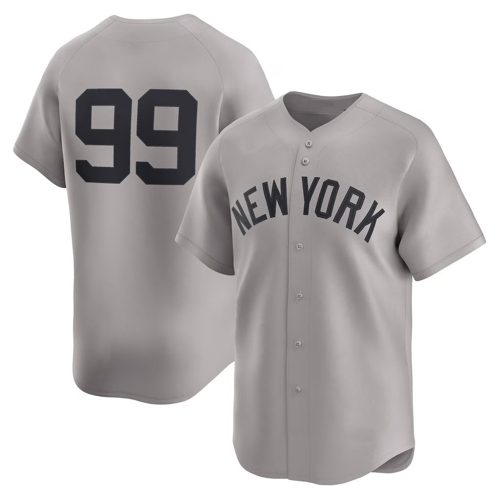 New York Yankees #99 Aaron Judge Gray FEDASGOGE Road Limited Player Jersey
