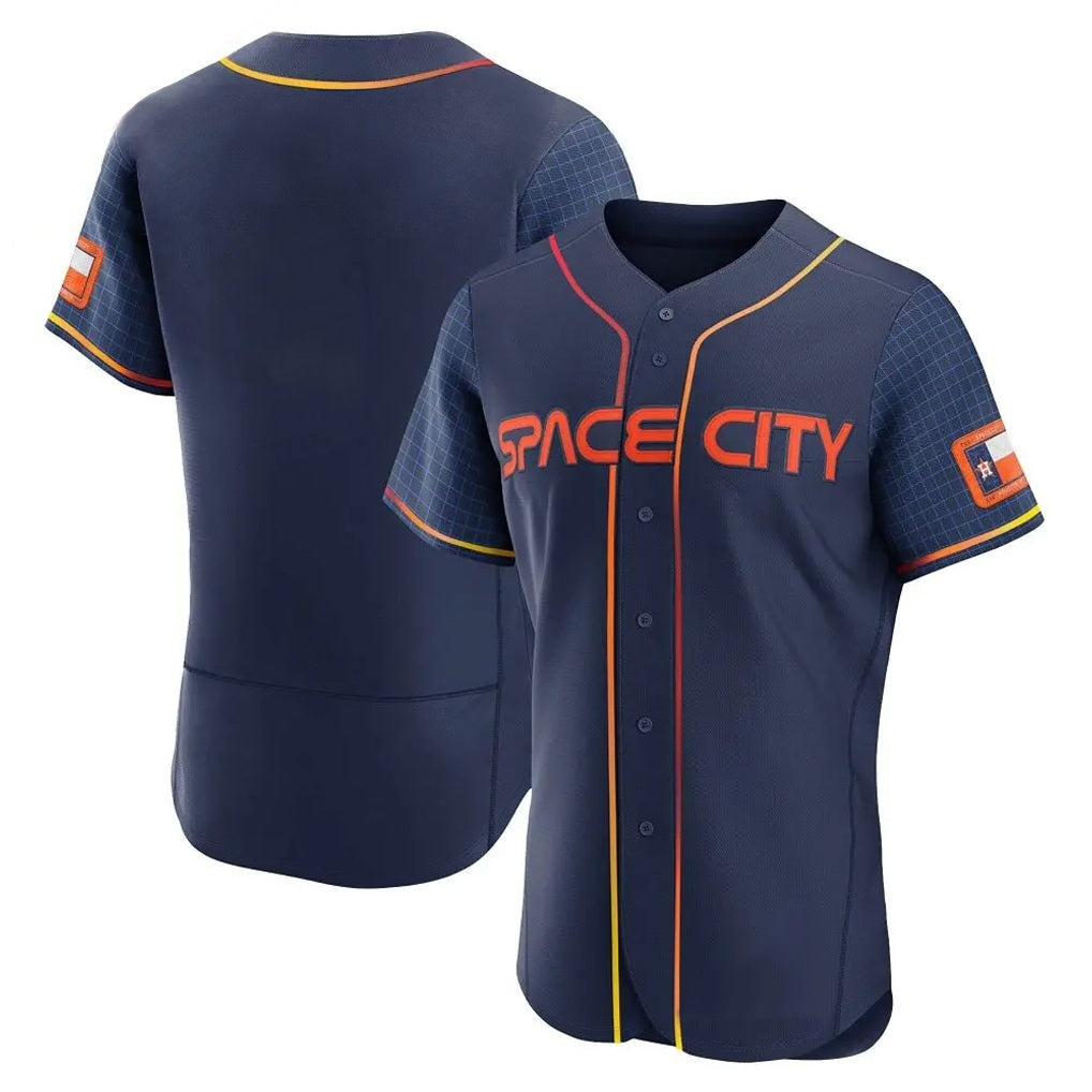 Houston Astros Blank Player Navy FEDASGOGE City Connect Limited Elite Home Stitched Jerseys