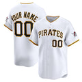 Custom Pittsburgh Pirates White FEDASGOGE Home Limited Jersey