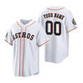 Custom Houston Astros ACTIVE PLAYER White FEDASGOGE 2022 World Series Home Stitched Jersey