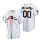 Custom Houston Astros ACTIVE PLAYER White FEDASGOGE 2022 World Series Home Stitched Jersey