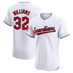 Cleveland Guardians #32 Gavin Williams Player White FEDASGOGE Limited Elite Home Stitched Jerseys