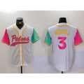 San Diego Padres #3 Jackson Merrill White FEDASGOGE NEW 2023 City Connect Cool Base Stitched Jersey