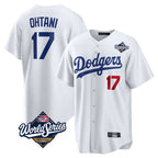 Los Angeles Dodgers #17 Shohei Ohtani Player White FEDASGOGE World Series Home Game Stitched Jerseys