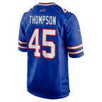 B.Bills #45 Shaq Thompson Royal FEDASGOGE Team Game Jersey