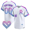 Custom Kansas City Royals White FEDASGOGE 2026 City Connect Stadium Stitched Jersey