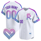 Custom Kansas City Royals White FEDASGOGE 2026 City Connect Stadium Stitched Jersey