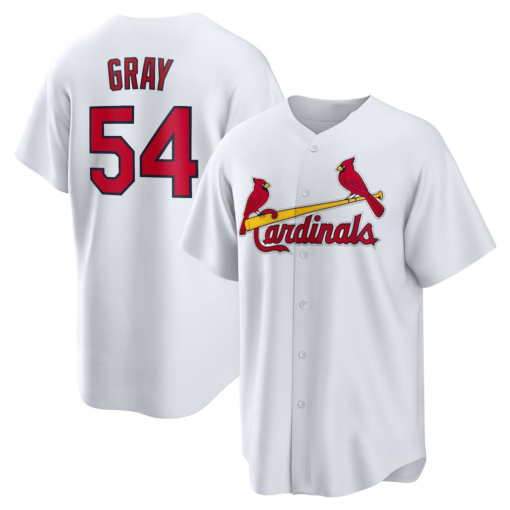 St. Louis Cardinals #54 Sonny Gray White FEDASGOGE Home Replica Jersey