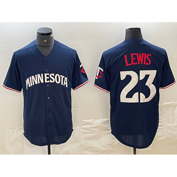 Minnesota Twins #23 Royce Lewis Navy FEDASGOGE Cool Base Stitched Jersey