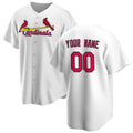 Custom St. Louis Cardinals White FEDASGOGE Home Replica Jersey