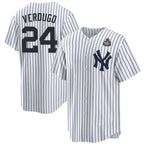 New York Yankees #24 Alex Verdugo White FEDASGOGE 2024 World Series Cool Base Stitched Jersey