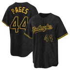 Los Angeles Dodgers #44 Andy Pages Player Black Gold FEDASGOGE Limited Home Stitched Jerseys