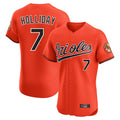 Baltimore Orioles #7 Jackson Holliday Player Orange FEDASGOGE Limited Elite Home Game Stitched Jerseys