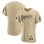 Arizona Diamondbacks Tan FEDASGOGE City Connect Limited Elite Home Game Blank Player Stitched Jerseys