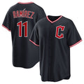 Cleveland Guardians #11 Jos¨¦ Ram¨ªrez Navy FEDASGOGE 2025 Alternate Limited Stitched Jersey
