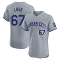 Kansas City Royals #67 Seth Lugo Player Gray FEDASGOGE Limited Elite Home Stitched Jerseys