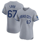 Kansas City Royals #67 Seth Lugo Player Gray FEDASGOGE Limited Elite Home Stitched Jerseys