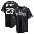 Colorado Rockies #23 Kris Bryant Player Black FEDASGOGE Fashion Out Home Game Stitched Jerseys