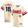 Los Angeles Angels #18 Nolan Schanuel Player Cream FEDASGOGE City Connect Limited Home Stitched Jerseys