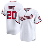 Washington Nationals #20 Keibert Ruiz White FEDASGOGE Home Limited Player Jersey