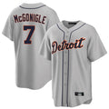 Detroit Tigers #7 Kevin McGonigle Player Gray FEDASGOGE Home Game Stitched Jerseys