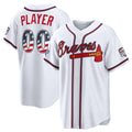 Custom Atlanta Braves 2026 All-Star Edition Stars & Stripes White FEDASGOGE Stadium Pick-A-Player Jersey
