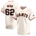 San Francisco Giants #62 Logan Webb Cream FEDASGOGE Cool Base Stitched Jersey