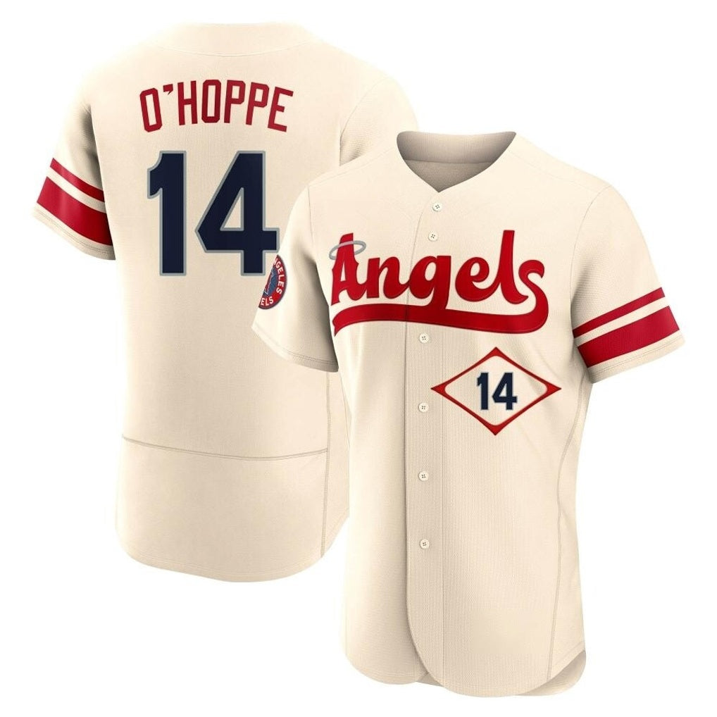 Los Angeles Angels #14 Logan O'Hoppe Player Cream FEDASGOGE City Connect Limited ELite Home Stitched Jerseys
