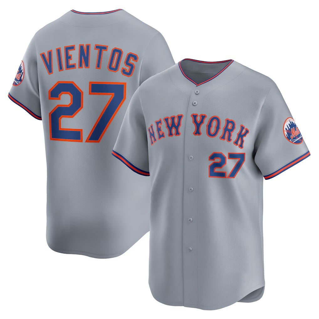 New York Mets #27 Mark Vientos Gray FEDASGOGE All-Star Limited Jersey