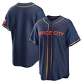 Houston Astros Blank Player Navy FEDASGOGE City Connect Home Game Stitched Jerseys