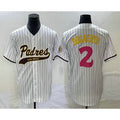 San Diego Padres #2 Xander Bogaerts White FEDASGOGE NEW 2023 City Connect Cool Base Stitched Jersey