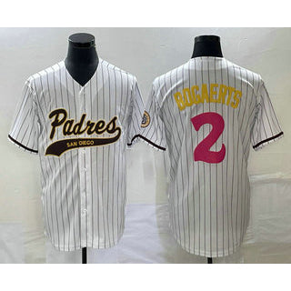 San Diego Padres #2 Xander Bogaerts White FEDASGOGE NEW 2023 City Connect Cool Base Stitched Jersey