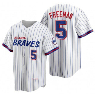 Atlanta Braves #5 Freddie Freeman White FEDASGOGE 2021 City Connect Stitched Jersey
