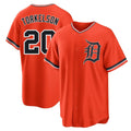Detroit Tigers #20 Spencer Torkelson Player Orange FEDASGOGE Home Game Stitched Jerseys