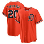 Detroit Tigers #20 Spencer Torkelson Player Orange FEDASGOGE Home Game Stitched Jerseys