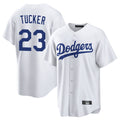 Los Angeles Dodgers #23 Kyle Tucker Player White FEDASGOGE Game Home Stitched Jerseys