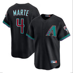 Arizona Diamondbacks #4 Ketel Marte Player Black FEDASGOGE Fashion Out Home Game Stitched Jerseys