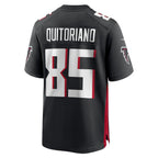 A.Falcons #85 Teagan Quitoriano Black FEDASGOGE Team Game Jersey