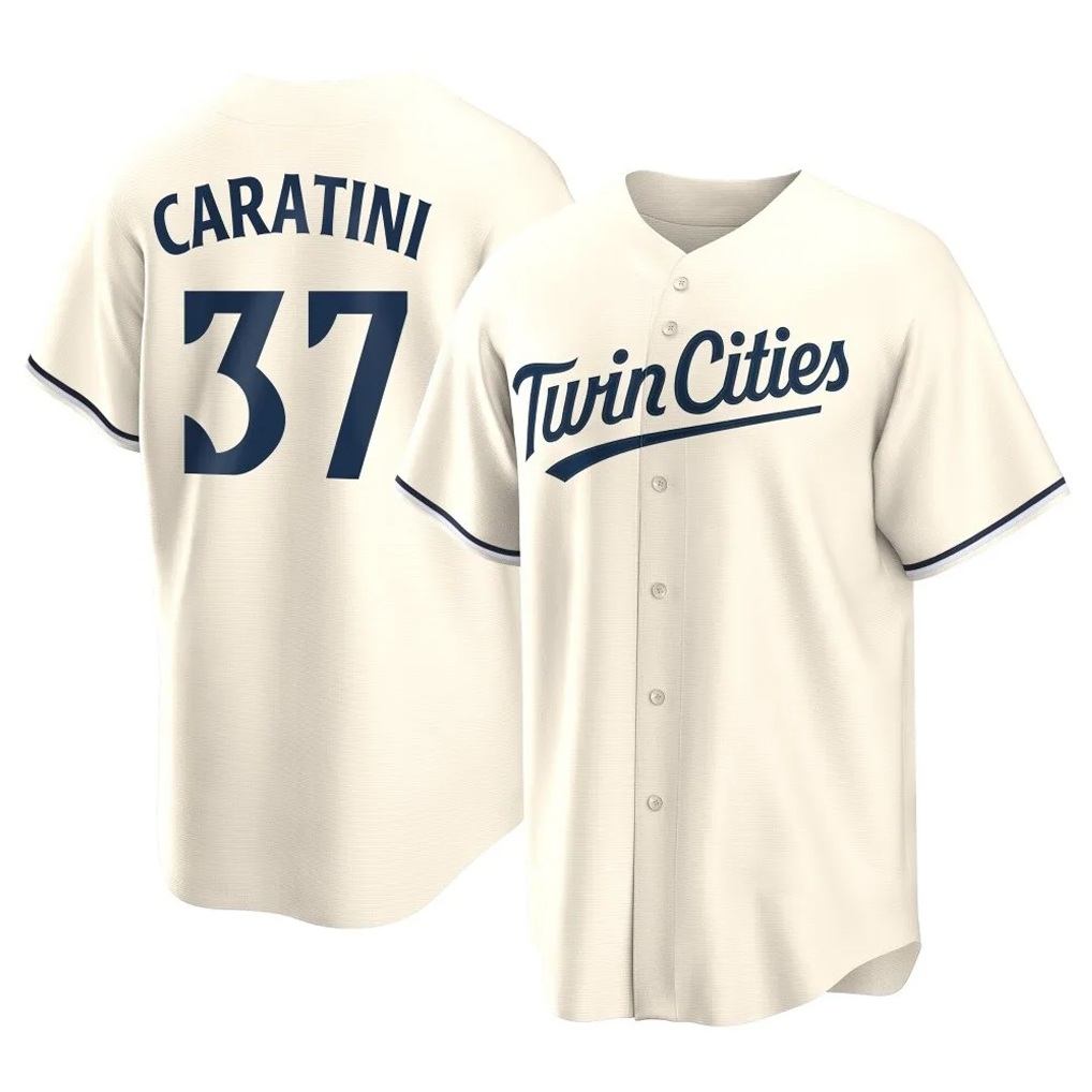 Minnesota Twins #37 Victor Caratini Player Cream FEDASGOGEGame Limited Home Stitched Jerseys