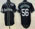 Seattle Mariners #56 Randy Arozarena 50th Black FEDASGOGE Out Style Vapor Premier Limited Jersey