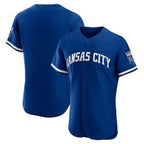 Kansas City Royals Blank Blue FEDASGOGE Flex Base Stitched Jersey