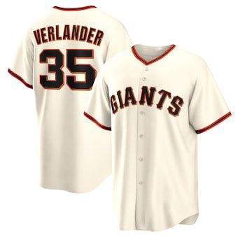 San Francisco Giants #35 Justin Verlander Cream FEDASGOGE Home Replica Jersey