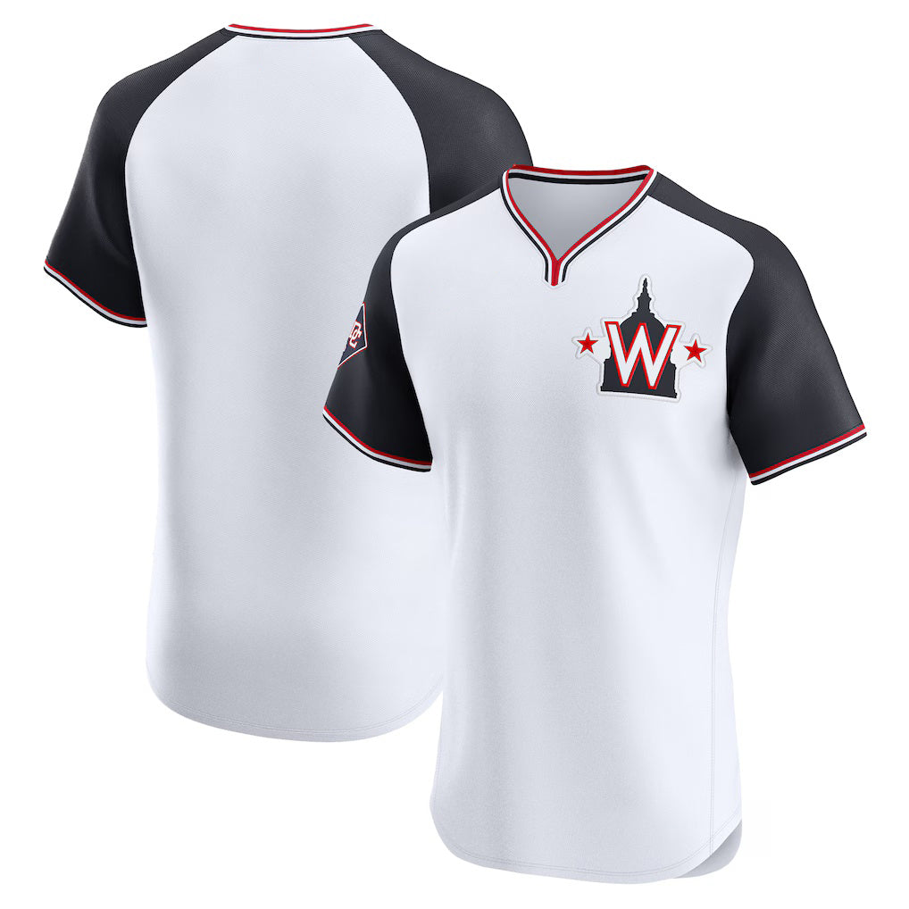 Washington Nationals White FEDASGOGE Alternate Elite Jersey