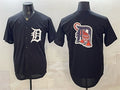 Detroit Tigers Team Big Logo Black FEDASGOGE Limited Stitched Jersey