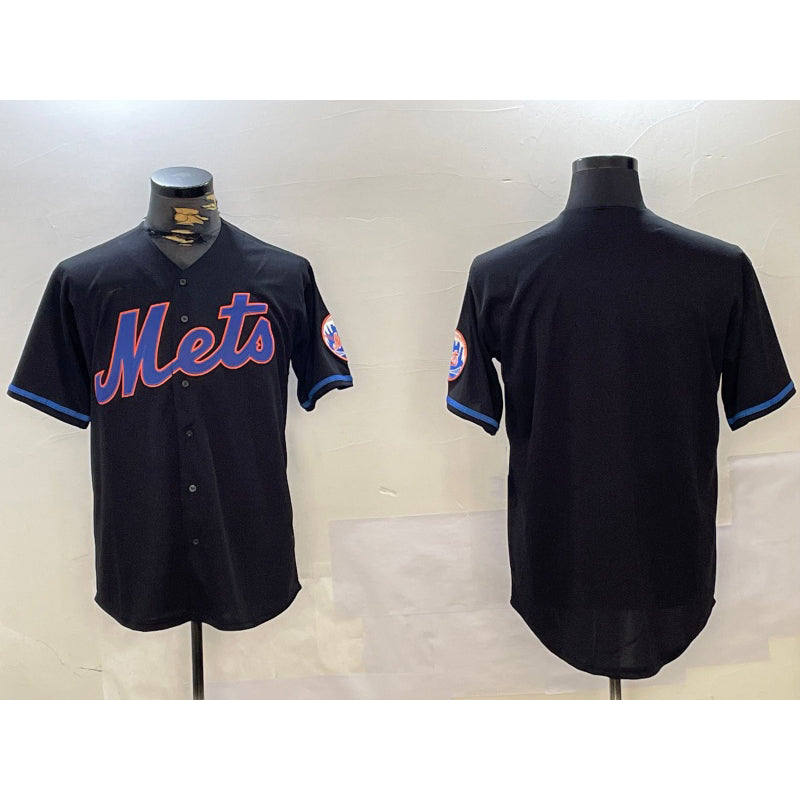 New York Mets Team Big Logo Graphite FEDASGOGE 2024 City Connect Limited Stitched Jersey