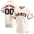 Custom San Francisco Giants Active Player Cream FEDASGOGE Home Limited Stitched Jersey